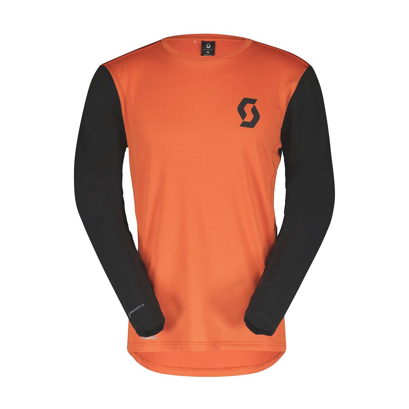 
                SCOTT Cyklistický dres s dlhým rukávom letný - TRAIL VERTIC LS - oranžová/čierna 2XL
            