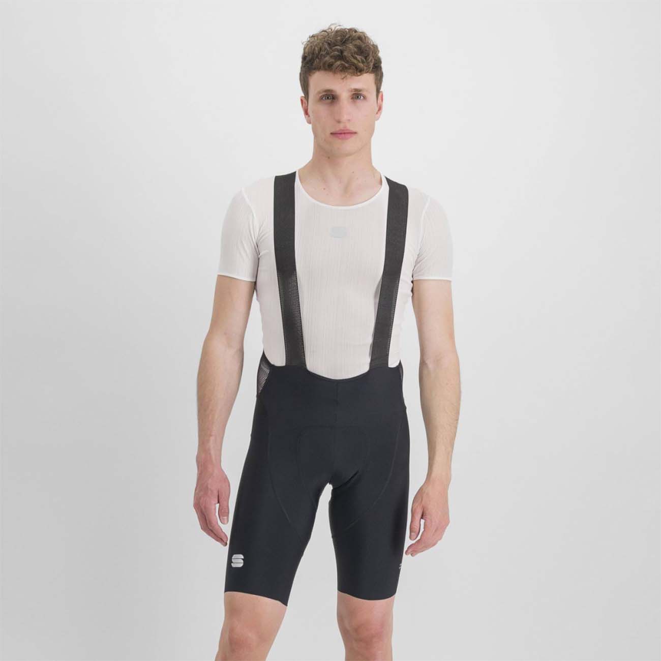 
                SPORTFUL Cyklistické nohavice krátke s trakmi - CLASSIC - čierna XL
            