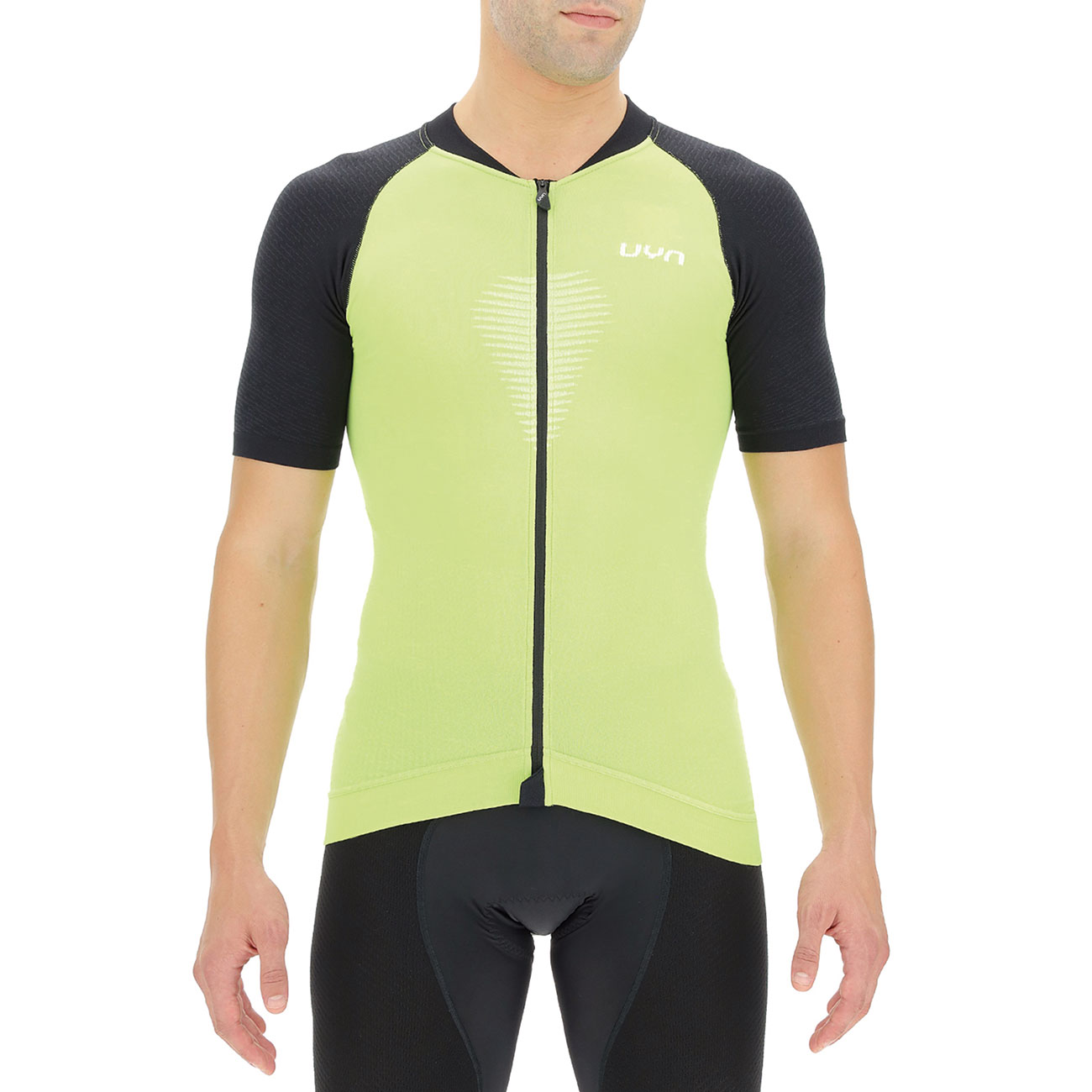 
                UYN Cyklistický dres s krátkym rukávom - BIKING GRANFONDO - zelená/čierna XL
            