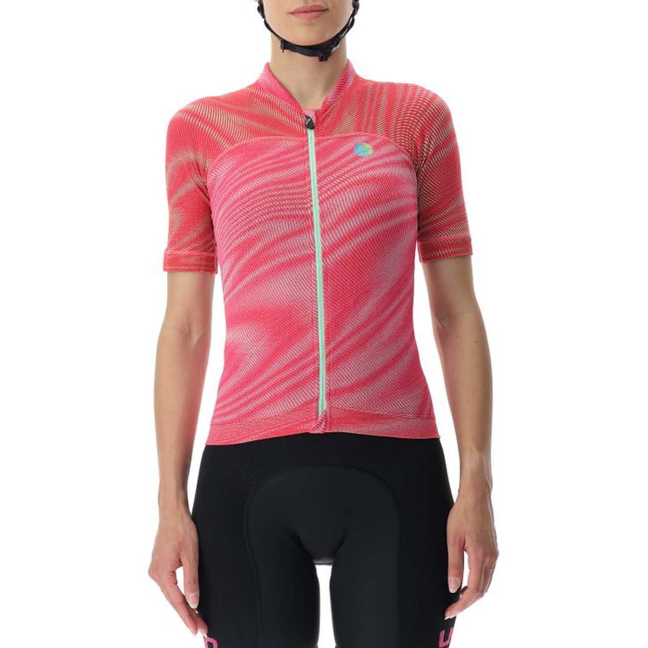 
                UYN Cyklistický dres s krátkym rukávom - BIKING WAVE LADY - čierna/ružová XL
            